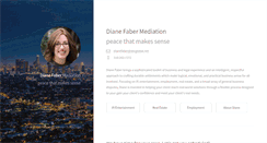 Desktop Screenshot of dianefabermediation.com